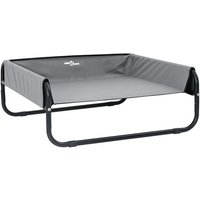 Vidaxl Lit Pour Chien Surélevé Gris Clair M Tissu Oxford Et Acier