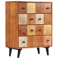 Vidaxl Commode À Tiroirs 60x30x75 Cm Bois D'acacia Massif