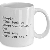 Tasse À Café Drôle, Vous Êtes Inaccessible, Antisocial, Chienne Au Repos, Cadeau De Nouveauté