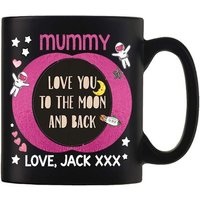 Tasse/Tasse En Céramique Personnalisée Sur Le Thème De La Fête Des Mères, N'importe Quel Nom, Je T'aime Jusqu'à La Lune Et Au Dos, Cadeau