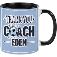 Amateur De Football Personnalisé Merci Entraîneur N'importe Quel Nom Amateur De Jeu En Plein Air Passionné Humoristique Idée Cadeau Tasse À Café En