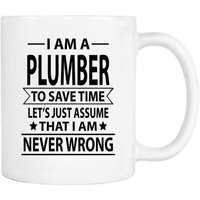 Je Suis Plombier Pour Gagner Du Temps. - Tasse - Cadeau Plombier - Tasse Plombier