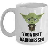 Yoda Meilleur Coiffeur Anniversaire Cadeaux Drôles Présents Pour Star Wars Souvenirs Jedi Fansupllectors Noël Saint Valentin Tasse À Café