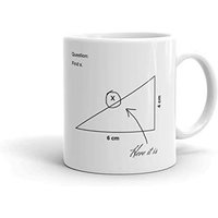 Tasse Trouvez X Le Voici ! Drôle Math Blanc Nouvelle Tasse Tasse Présent Nouveauté Tasse