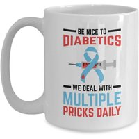 Tasse De Diabète Tasse À Café Diabétique Type 1 Accessoires Diabétiques Diabétiques Drôle Diabète Type 2 Diabète Diabète Humour Humour Médical