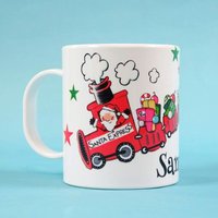 Tasse Personnalisée Santa Express Pour Enfants, Premier Noël, Souvenir De Noël, Tasse En Plastique Pour Enfants, Tasse Pour Enfants Avec Train Du
