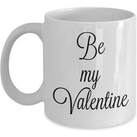 Tasse De Saint-Valentin, Be My Valentine, Cursive, Céramique Blanche, Tasse Bae, Commandez Avant Le 18 Janvier Cadeau Unique Nouveauté Tasse À Café