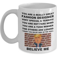 Tasse De Créateur De Mode Donald Trump, Cadeaux D'anniversaire Amusants Pour Les Démocrates, Les Républicains, Les Travailleurs, Les Employés, Le