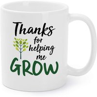 Thanksgiving Gifts Coffee Mugs Thanks For Helping Me Grow Funny Ceramic Tea Cup For Families Friends Coworkers Teachers