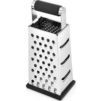 Râpe En Acier Inoxydable À 4 Côtés Argent (Trois Trous) Avec Creux Gravé, Éplucheur De Râpe Pour La Maison De Cuisine