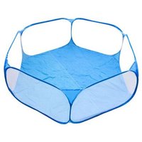 Parc Pliable Et Portable Pour Petits Animaux (Bleu) Avec Sac De Rangement, Tente Respirante, Enclos D'exercice Pour Cochons D'inde, Lapins, Hamsters,