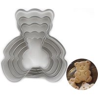 5pcs Moules À Biscuits En Acier Inoxydable, Pour Biscuits Fondants Et Pâtisseries, Gadgets Pour La Cuisine Et La Pâtisserie