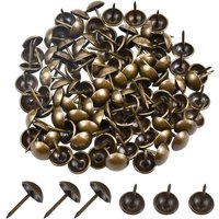 100 Pièces (11 X 17 Mm) Clous Décoratifs Pour Meubles Clous Pour Meubles Objets Décoratifs Punaises Clous Anciens Pour Meubles En Laiton Avec Boîte
