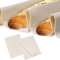 2 Pièces Toile À Pain En Lin 36*45cm, Toile À Pain En Coton Saine Et Inoffensive, Toile À Pain Anti-Adhérente Pour La Cuisson De La Baguette,