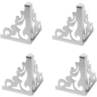 (12cm, Argent) Pieds De Meubles Européens En Métal, Pieds De Canapés, Pieds De Tables De Chevet, Pieds D'armoires, Pieds De Chaises Et De Tabourets