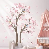 Sticker Mural Grand Arbre De Fleurs De Cerisier Sticker Mural Branches Arbre Décoration Murale Salon Chambre Enfants Chambre De Bébé (Hauteur : 150