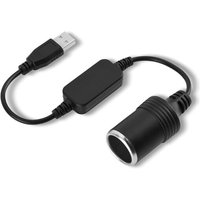 Adaptateur De Convertisseur De Prise Allume-Cigare De Voiture, Cordon Usb, De 5 V À 12 V, Adapté Pour Enregistreur De Conduite, Chien Électronique,
