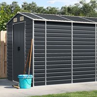 Vidaxl Abri De Jardin Anthracite 191x725x198 Cm Acier Galvanisé