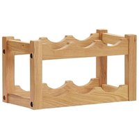 Vidaxl Casier À Bouteilles 6 Bouteilles 37x21x21 Cm Bois De Chêne