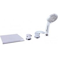Mitigeur baignoire à cascade DANUBO 4 trous-Chromé---Chromé