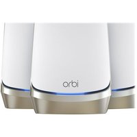 NETGEAR Orbi RBKE963 - Système Wi-Fi - (routeur, 2 rallonges) - jusqu'à 6500 pieds carrés - maillage 10GbE, 2.5GbE - Wi-Fi 6E - Multi-Bande