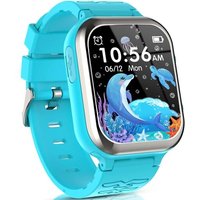 Montre Connectée Enfant Pour Fille Garçon Avec Appel Sos 11 Jeux Bleu