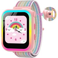 Montre Connectée Enfant Caméra Rotative Avec Podomètre/12 Jeux/Musique/Livre De Contes