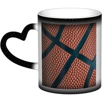 Tasse A Changement De Couleur, Tasse A Cafe En Ceramique De Sport De Basket-Ball, Tasse De Personnalite Pour Femmes Et Hommes, Cadeau 11 Oz