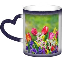 Tasse A Changement De Couleur Fleurs De Printemps Jonquilles Tasse A Cafe En Ceramique Tasse De Personnalite Pour Femmes Hommes Cadeau 11 Oz