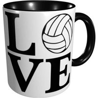 Tasse A Cafe De Couleur Drole, Tasses I Love Volleyball, Larges Tasses A Cafe Et Chocolat Chaud Pour Le The, Le Cafe, Le Cadeau