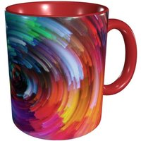 Tasses Rondes Colorees Artistiques, Tasse A The, Cafe Et Chocolat Chaud Pour The, Cafe, Bureau, Cadeau