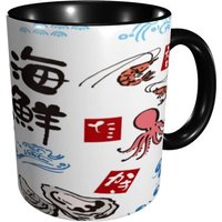 Tasses A Cafe En Ceramique, Fruits De Mer Japonais, Crabe, Poulpe, Poisson, Nouveaute, Tasse A The, Cadeaux Pour Le Bureau Et La Cuisine De La
