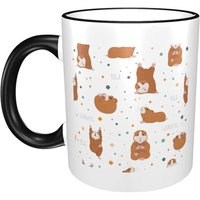 Tasse D'exercices De Poses De Yoga De Cochon, Tasse A Cafe, Tasses A The, Cadeau De 11oz, Excellent Cadeau Pour Les Amateurs D'exercices De Poses De