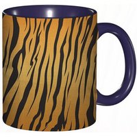 Tasse A Cafe Fourrure De Tigre Safari Rayures Jungle Jaune Orange Noir Cuir Imprime Camouflage Tasse De Tasse Coloree Pour Le Bureau A La Maison The