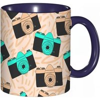 Tasse A Cafe Avec Impression D'appareil Photo Vintage Tasse Coloree Pour Le Bureau La Maison Le The Le Cafe