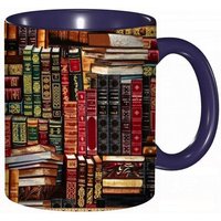 Tasse A Cafe Tresors Intemporels Livres Emballes Multi Impression Tasse Coloree Pour Le Bureau A La Maison The Cafe