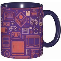 Tasse A Cafe Gaming Oldies Game Environment Consoles De Jeux Video Cablees.Impression Sienna Violette Tasse Coloree Pour Le Bureau La Maison Le The
