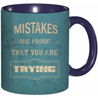 Tasse A Cafe Au Design Vintage De Motivation Avec Des Mots Sages Inspirants Et Un Look Vieilli Et Imprime Bleu Sarcelle Marron Tasse Coloree Pour Le