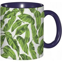 Tasse A Cafe Exotique Hawa?En Ete Feuillage ?Le Vacances Ete Verdure Feuilles Impression Tasse Coloree Tasse Pour Bureau Maison The Cafe