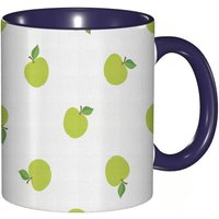 Tasse A Cafe Motif Pomme Verte Theme Fruits Aliments Nutritifs Saison D'ete Impression De Conception Tasse De Tasse Coloree Pour Le The A La Maison