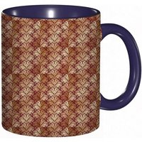 Tasse A Cafe Conception Graphique Florale D'elements Floraux Sous Forme D'impression De Feuilles Courbes Organiques Tasse De Tasse Coloree Pour Le
