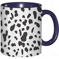 Tasse A Cafe Taches Dalmates Geometriques Sans Forme Dans Des Tons Minimalistes Image.Impression Gris Blanc Tasse Coloree Pour Le Bureau La Maison Le