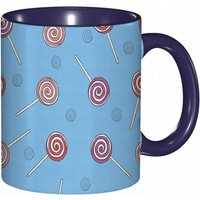 Tasse A Cafe Motif Tourbillon De Bonbons Sucettes Savoureuses Style De Dessin Anime Impression De Magasin De Bonbons Retro Rythmique Tasse De Tasse