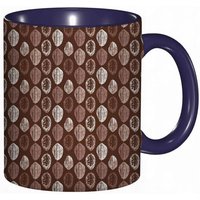 Tasse A Cafe Cacao Haricots Dessines A La Main Fruits Cacao Maturation Chocolat Tradition Azteque Impression De Cuisine, Tasse Coloree Pour Le
