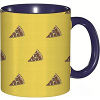 Tasse A Cafe Delicieuses Tranches De Pizza Au Pepperoni De Style Italien Faites Maison Avec Impression De Saucisse, Tasse De Tasse Coloree Pour Le