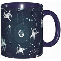 Tasse A Cafe Orbite Du Monde Avec Vaisseaux Spatiaux Astronautes Satellites Et Impression De Lune, Tasse De Tasse Coloree Pour Le Cafe A La Maison De