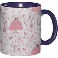 Tasse A Cafe Motif Avec Des Bougies Mystiques De Dessin Anime, Bouquet De Robes, Imprime, Tasse Coloree Pour Le Bureau, La Maison, Le The Et Le Cafe
