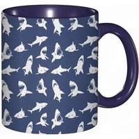 Tasse A Cafe Motif Poisson Divers Gestes Ont Une Morsure Danger Humour Conception Nautique Impression, Tasse Tasse Coloree Pour Bureau Maison The Cafe