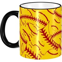 Tasse En Ceramique De 330ml, Tasse A Motif De Strategie De Baseball Et De Tennis, Grande Tasse A Cafe, Tasse A The, Adaptee A La Cuisine, Au