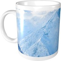 Tasses A Cafe Imprimees Skis Sur Montagne